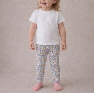 Carters Simple Joys Leggings Girls Pants Floral Print White Size 3T